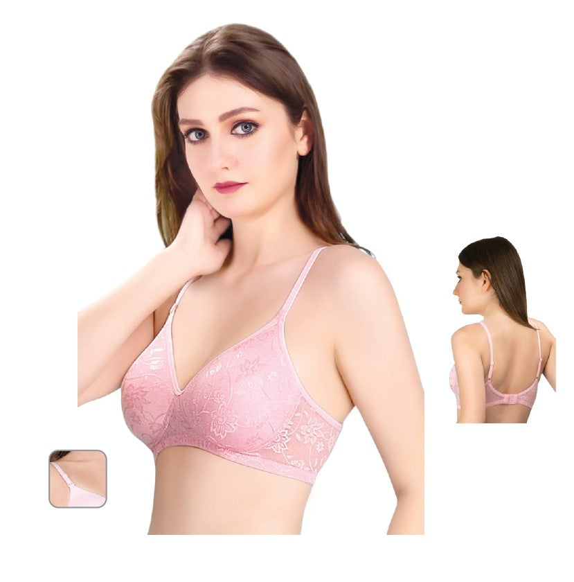 1316 Flower Net Padded Bra